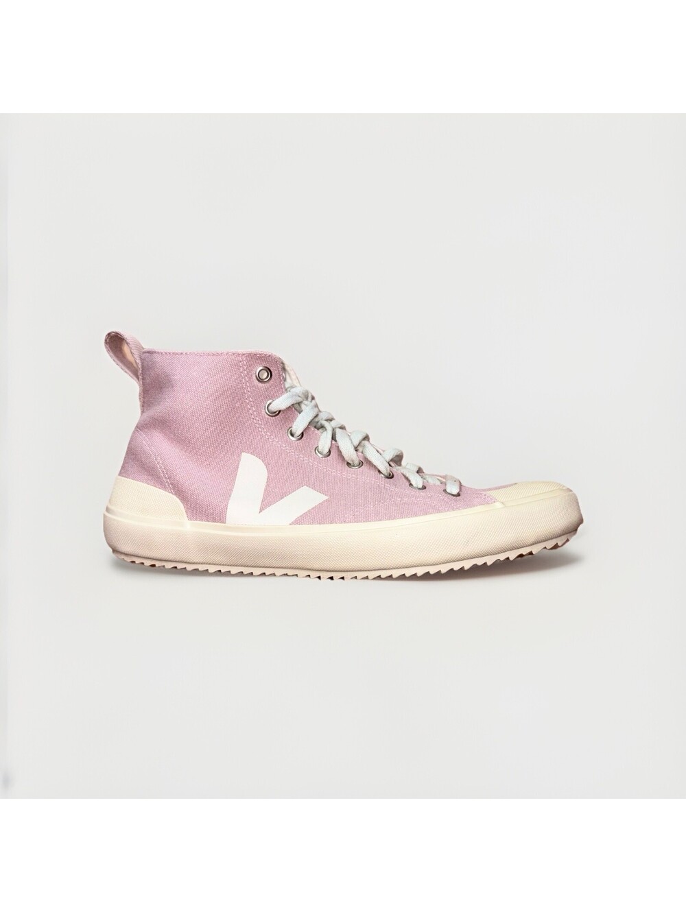 Veja Nova Canvas High Top Sneakers Womens Size 10 Pink White Casual Shoes